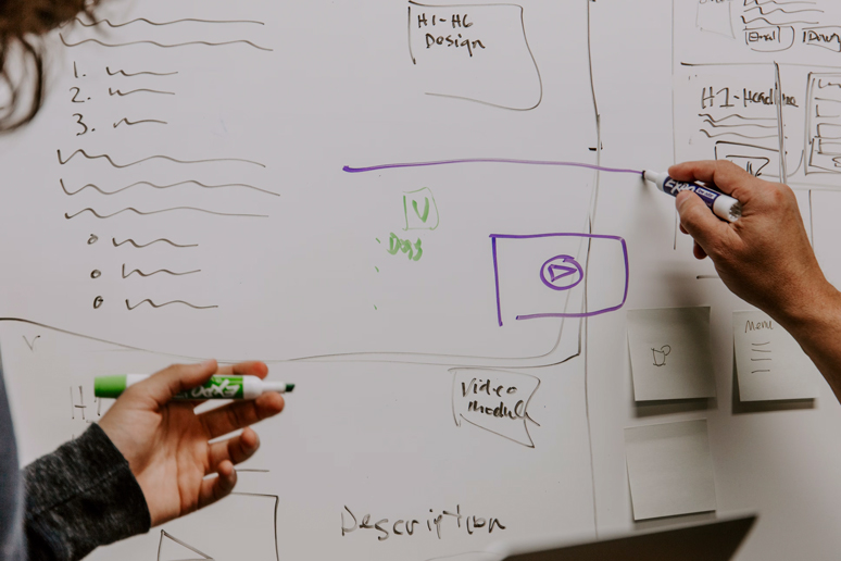 stock image whiteboard